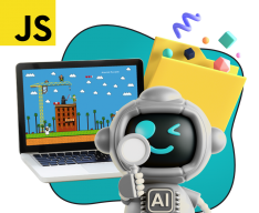 Язык программирования JavaScript + AI. Проектное обучение + геймификация + AI-помощники - КИБЕРшкола программирования для детей, компьютерные курсы для школьников, начинающих и подростков - KIBERone г. Мурманск
