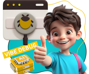 Тестирование & Vibe Debug. Охотники за багами - КИБЕРшкола программирования для детей, компьютерные курсы для школьников, начинающих и подростков - KIBERone г. Мурманск